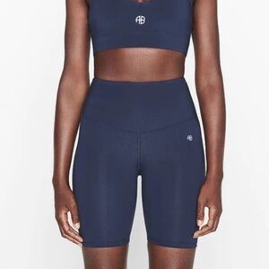 Anine Bing Navy Athletic Shorts